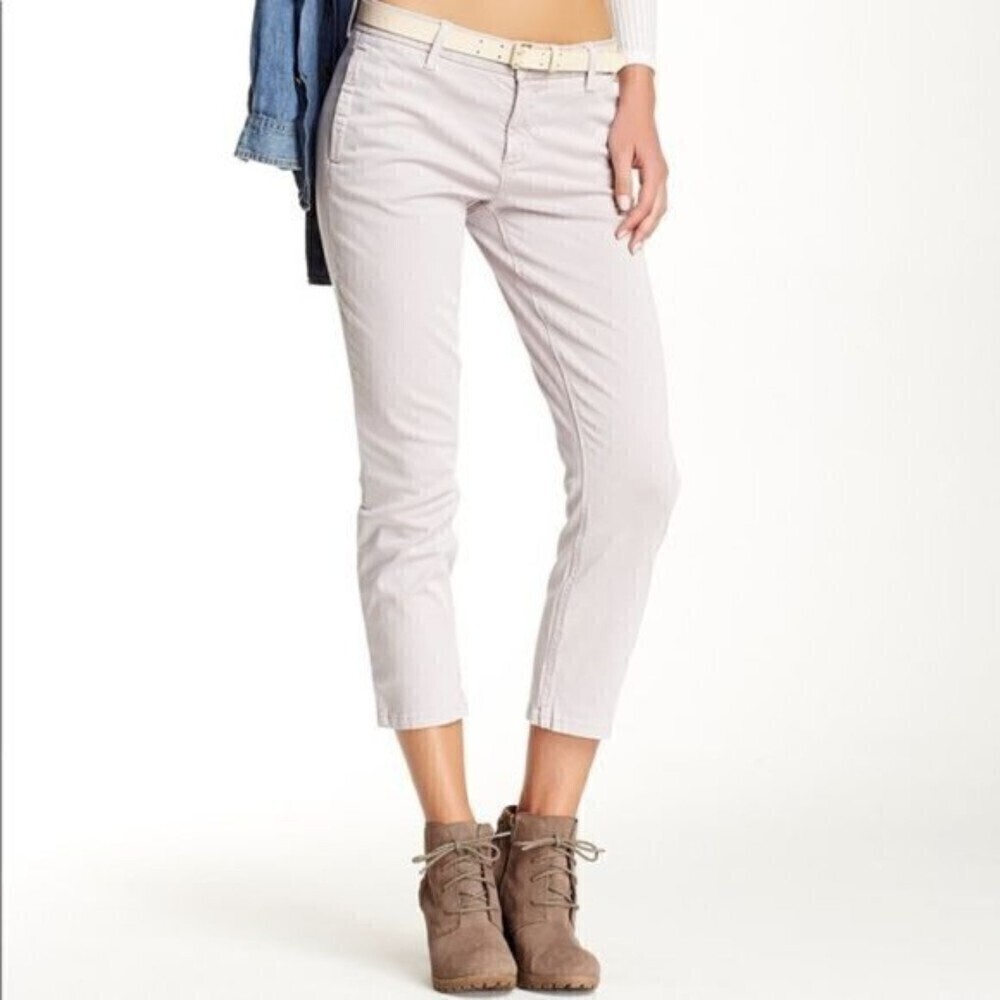 Level 99 Blush Pink Huvio Straight Leg Patrick Cropped Casual Chino Pants Sz 31